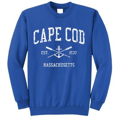 Cape Cod Ma Vintage Crossed Oars Sports Sweatshirt