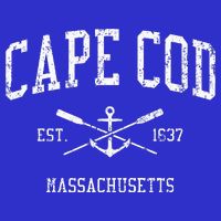 Cape Cod Ma Vintage Crossed Oars Sports Tank Top
