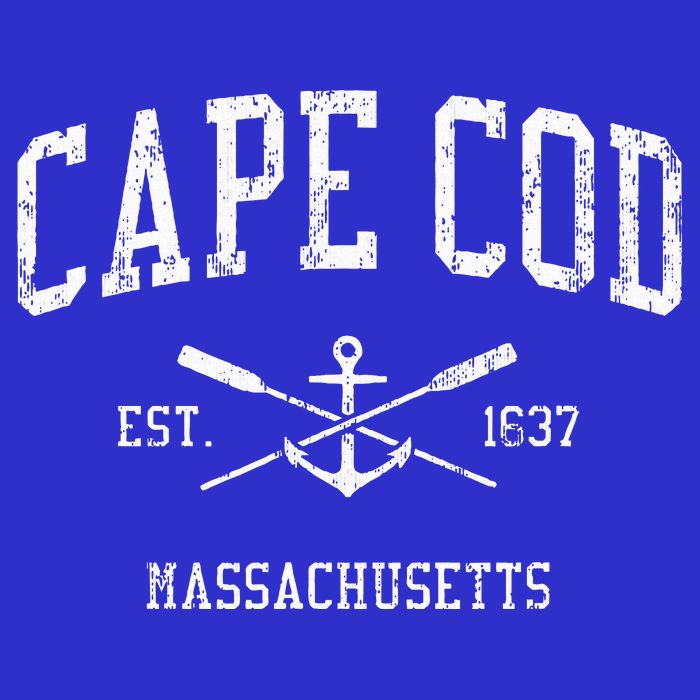 Cape Cod Ma Vintage Crossed Oars Sports Tank Top