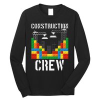 Construction Crew Master Builder Bricklayer Building Blocks Long Sleeve Shirt