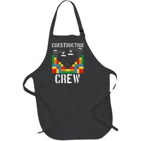 Construction Crew Master Builder Bricklayer Building Blocks Full-Length Apron With Pockets