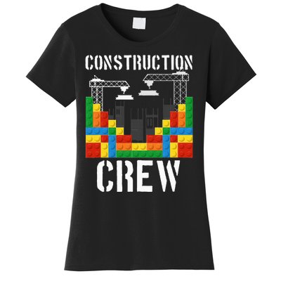 Construction Crew Master Builder Bricklayer Building Blocks Women's T-Shirt