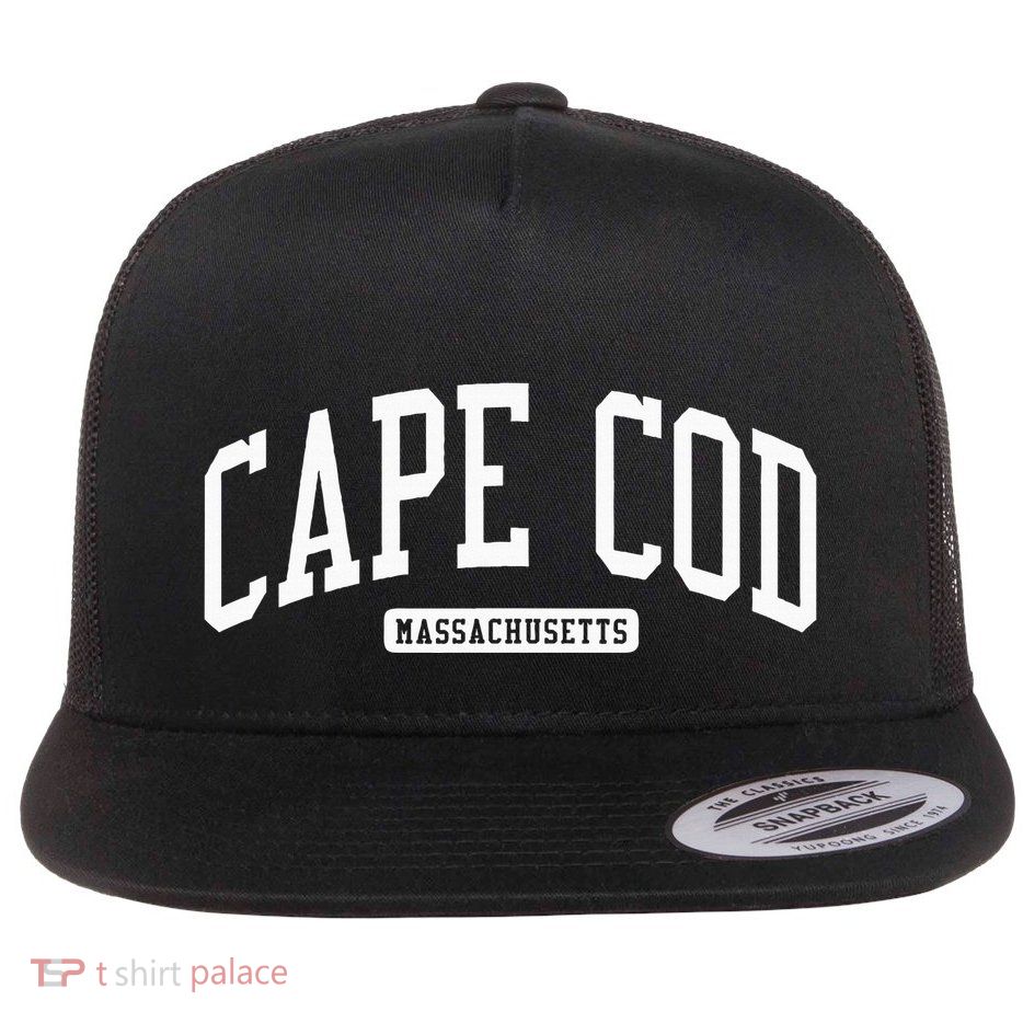Cape Cod Massachusetts Ma College University Style Flatbill Hat