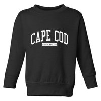 Cape Cod Massachusetts Ma College University Style Toddler Sweatshirt