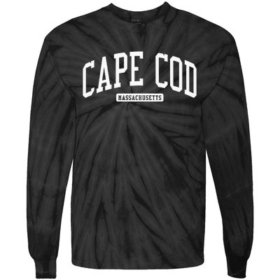 Cape Cod Massachusetts Ma College University Style Tie-Dye Long Sleeve Shirt