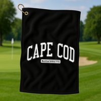 Cape Cod Massachusetts Ma College University Style Golf Towel