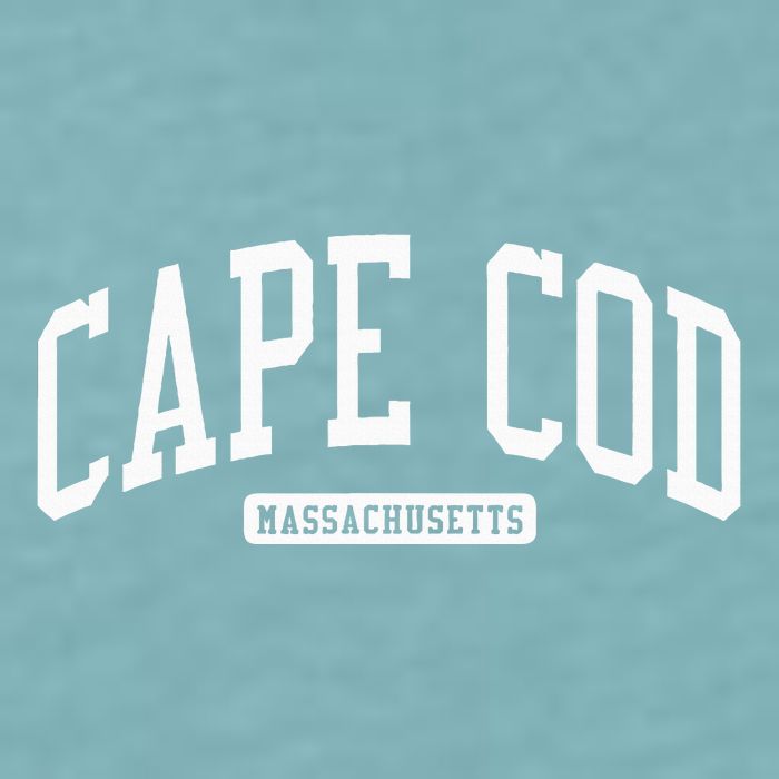 Cape Cod Massachusetts Ma College University Style Sueded Cloud Jersey T-Shirt