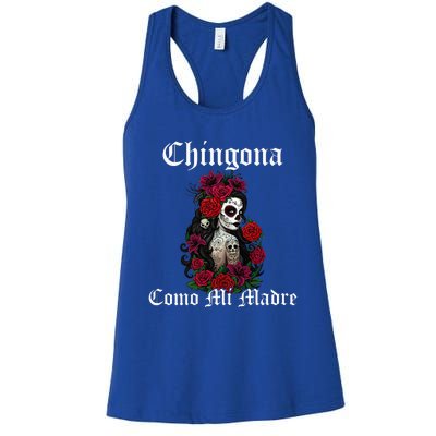 Chingona Como Mi Madre Latina Mexican Women's Racerback Tank