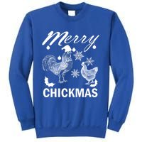 Chicken Christmas Merry Chickmas Santa Claus Hat Funny Xmas Gift Sweatshirt