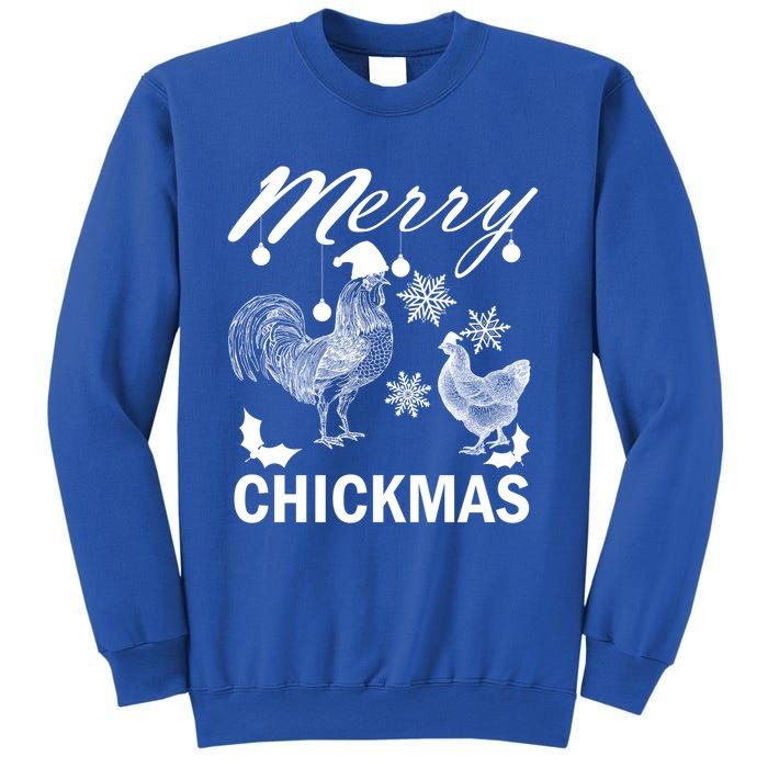 Chicken Christmas Merry Chickmas Santa Claus Hat Funny Xmas Gift Sweatshirt