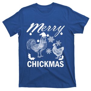 Chicken Christmas Merry Chickmas Santa Claus Hat Funny Xmas Gift T-Shirt