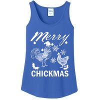 Chicken Christmas Merry Chickmas Santa Claus Hat Funny Xmas Gift Ladies Essential Tank