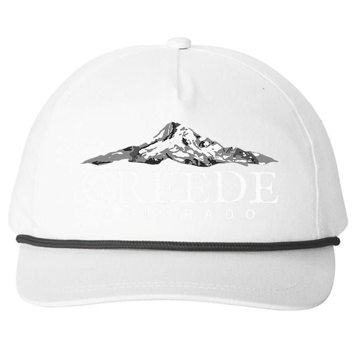 Creede Colorado  Mountain Town Creede Snapback Five-Panel Rope Hat