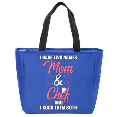 Chef Cook Mom Mama Gift Funny Gift Zip Tote Bag