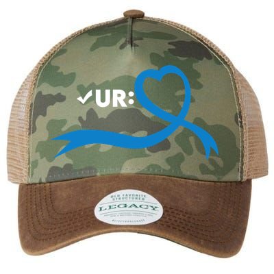 Colon Cancer Month Check Your Colon Colonoscopy Legacy Tie Dye Trucker Hat