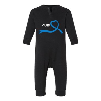 Colon Cancer Month Check Your Colon Colonoscopy Infant Fleece One Piece