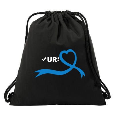 Colon Cancer Month Check Your Colon Colonoscopy Drawstring Bag