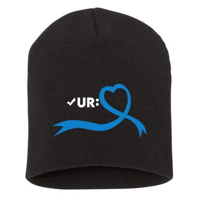Colon Cancer Month Check Your Colon Colonoscopy Short Acrylic Beanie