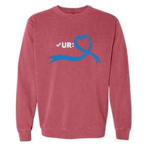 Colon Cancer Month Check Your Colon Colonoscopy Garment-Dyed Sweatshirt