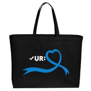 Colon Cancer Month Check Your Colon Colonoscopy Cotton Canvas Jumbo Tote