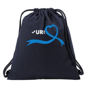 Colon Cancer Month Check Your Colon Colonoscopy Drawstring Bag