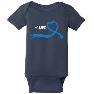 Colon Cancer Month Check Your Colon Colonoscopy Baby Bodysuit