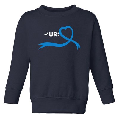 Colon Cancer Month Check Your Colon Colonoscopy Toddler Sweatshirt