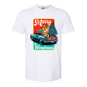 Chow Chow Merry Christmas Tree Truck Dog Xmas Woofmas Softstyle CVC T-Shirt