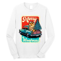 Chow Chow Merry Christmas Tree Truck Dog Xmas Woofmas Long Sleeve Shirt