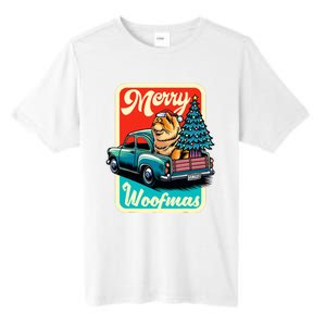 Chow Chow Merry Christmas Tree Truck Dog Xmas Woofmas Tall Fusion ChromaSoft Performance T-Shirt