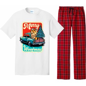 Chow Chow Merry Christmas Tree Truck Dog Xmas Woofmas Pajama Set