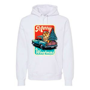 Chow Chow Merry Christmas Tree Truck Dog Xmas Woofmas Premium Hoodie