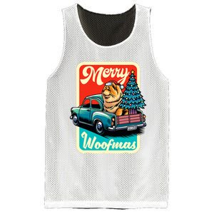 Chow Chow Merry Christmas Tree Truck Dog Xmas Woofmas Mesh Reversible Basketball Jersey Tank