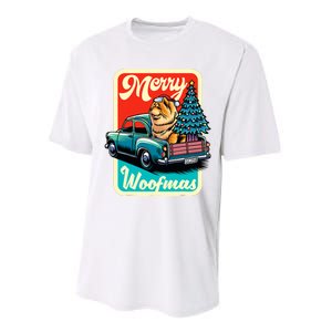 Chow Chow Merry Christmas Tree Truck Dog Xmas Woofmas Performance Sprint T-Shirt