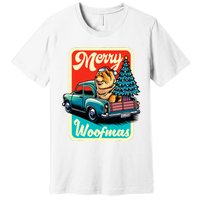 Chow Chow Merry Christmas Tree Truck Dog Xmas Woofmas Premium T-Shirt