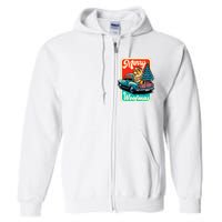 Chow Chow Merry Christmas Tree Truck Dog Xmas Woofmas Full Zip Hoodie