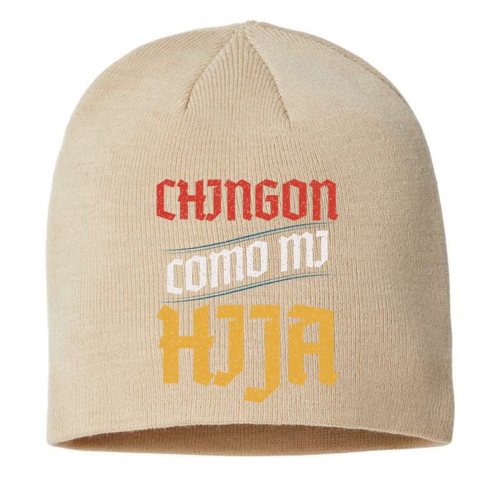 Chingon Con Mi Hija Dia Del Padre Awesome Like My Daughter Sustainable Beanie