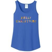 Cute Cats Merry Christmas Funny Pets Xmas Merry Christmas Gift Ladies Essential Tank