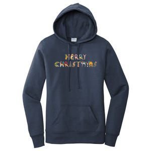 Cute Cats Merry Christmas Funny Pets Xmas Merry Christmas Gift Women's Pullover Hoodie