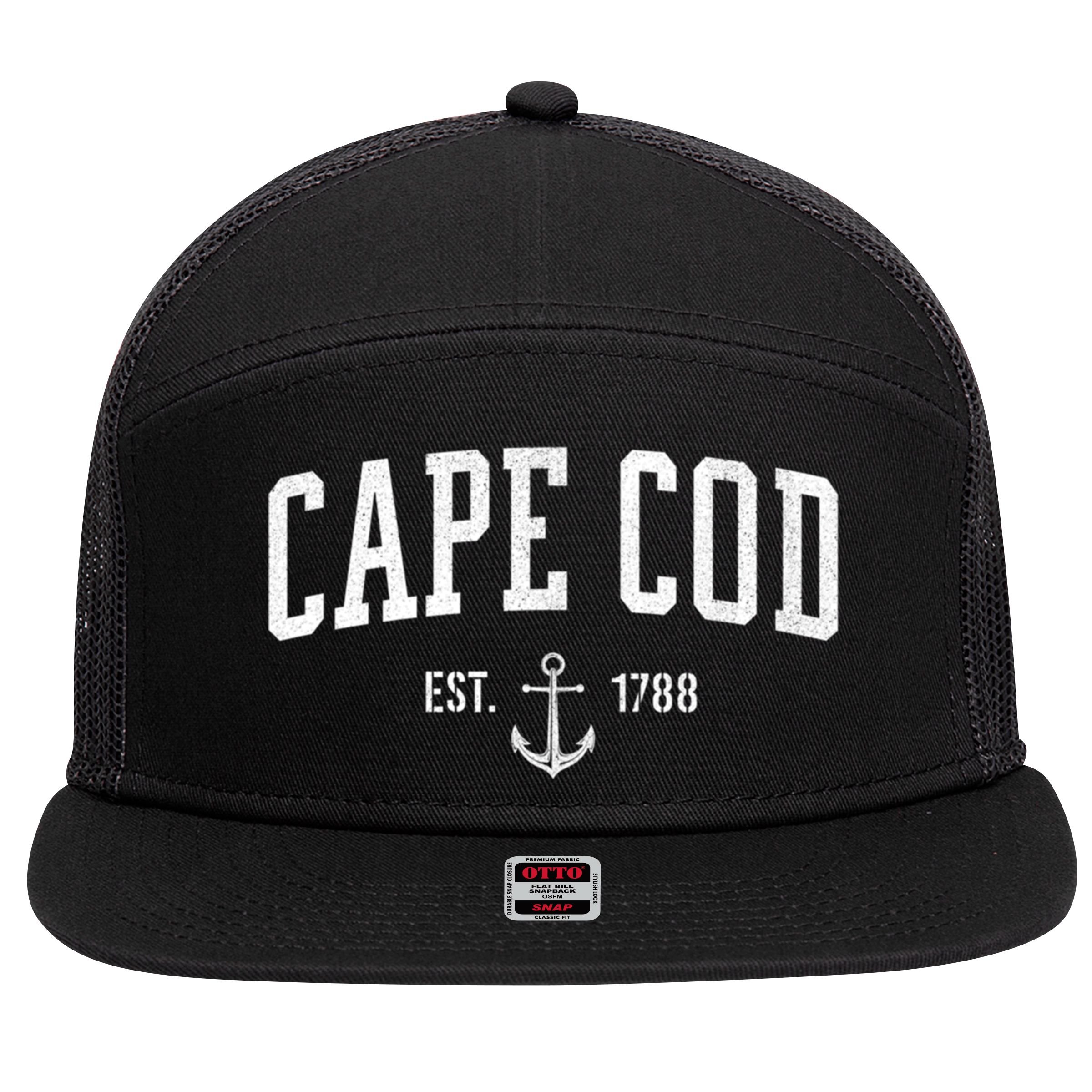 Cape Cod Massachusetts 1788 Sweater Meaningful Gift Men Women Gift 7 Panel Mesh Trucker Snapback Hat