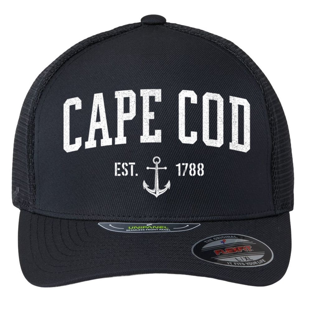 Cape Cod Massachusetts 1788 Sweater Meaningful Gift Men Women Gift Flexfit Unipanel Trucker Cap