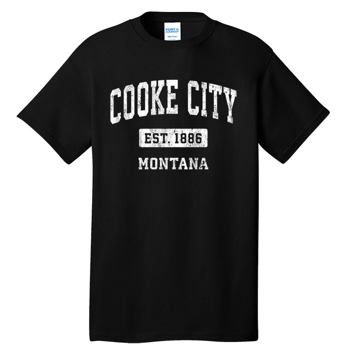 Cooke City Montana Mt Vintage Sports Established Tall T-Shirt