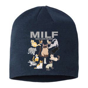 Cute Cats MILF Man I Love Felines Sustainable Beanie