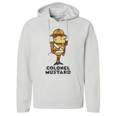 Clue Colonel Mustard Retro Poster Performance Fleece Hoodie