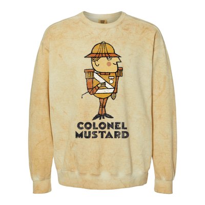 Clue Colonel Mustard Retro Poster Colorblast Crewneck Sweatshirt