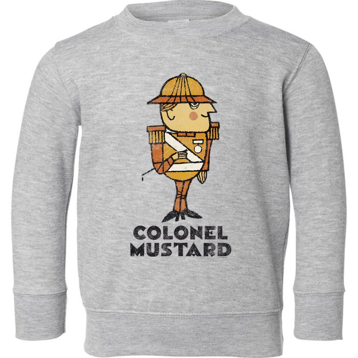 Clue Colonel Mustard Retro Poster Toddler Sweatshirt