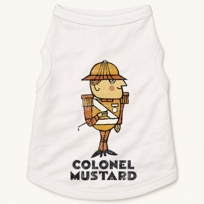 Clue Colonel Mustard Retro Poster Doggie Tank