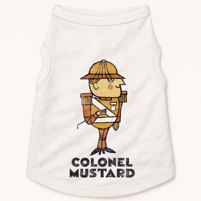 Clue Colonel Mustard Retro Poster Doggie Tank
