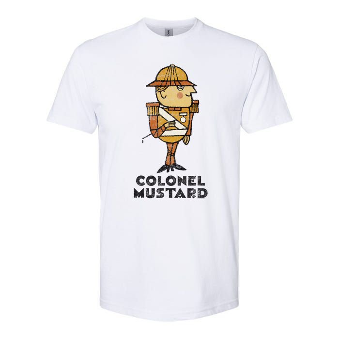 Clue Colonel Mustard Retro Poster Softstyle CVC T-Shirt