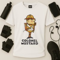 Clue Colonel Mustard Retro Poster Performance Shirt